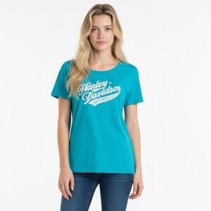 Harley-Davidson Women's Teal T-Shirt – Size Large